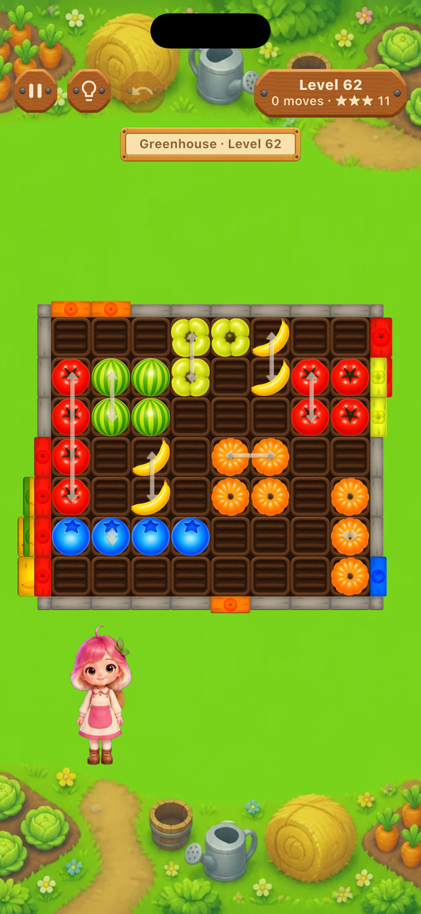 Full real gameplay screen for level 62